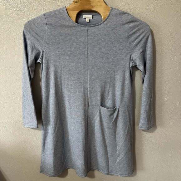 J. Jill Tops - J Jill Pure Dress Women's Medium Blue Luxe Tencel Tunic Long Sleeve Pocket Beach